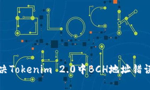 如何解决Tokenim 2.0中BCH地址错误的问题